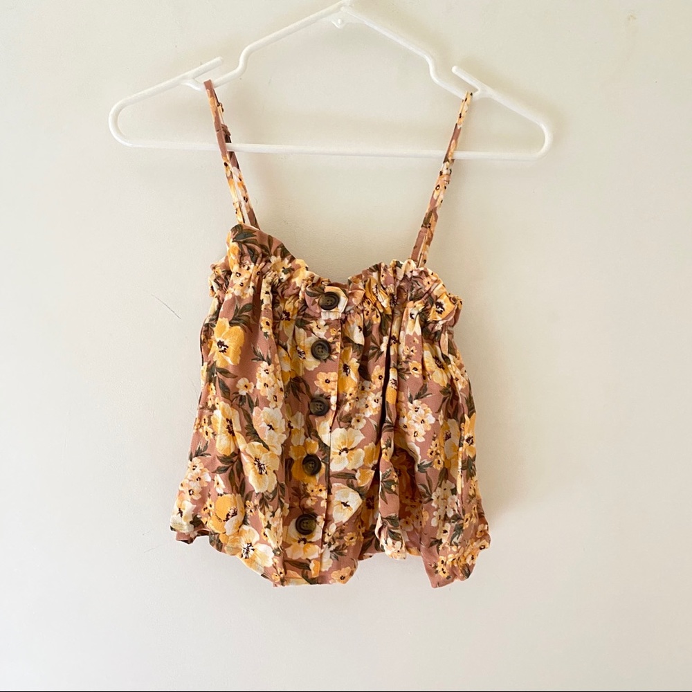 New | American Eagle | Floral Flowy Tube Top Small
